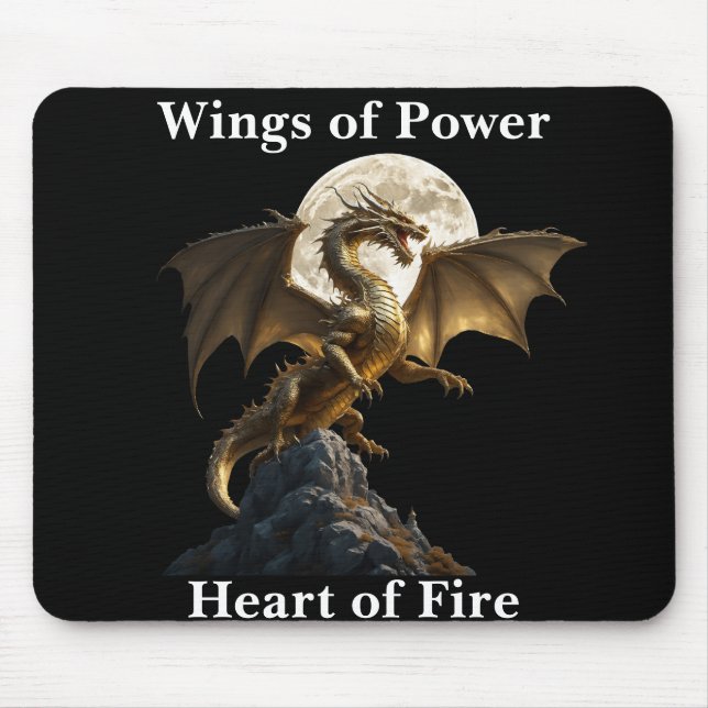 Fierce Dragon Rearing Mouse Mat (Front)