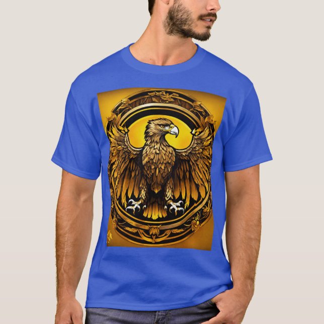 Fierce Eagle Tattoo Design - Power and Protection T-Shirt (Front)