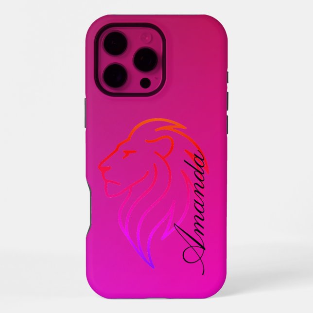 Fierce Elegance: Radiant Identity iPhone Case (Back)