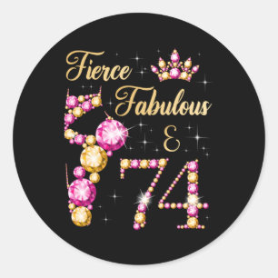 Fierce Fabulous 74 Ballet Dancer Py Classic Round Sticker