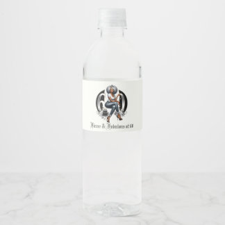 Fierce & Fabulous at 60 Water Bottle Label