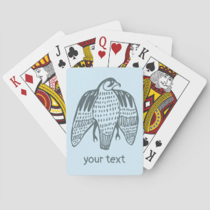 Fierce Falcon Illustrated Peregrine Playing Cards