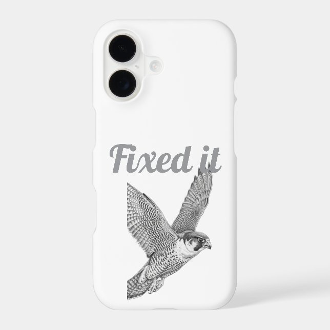 Fierce Falcon Sketch Phone Case (Back)