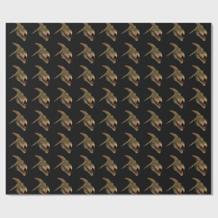 Fierce Fantasay Dragon Snake Head Wrapping Paper