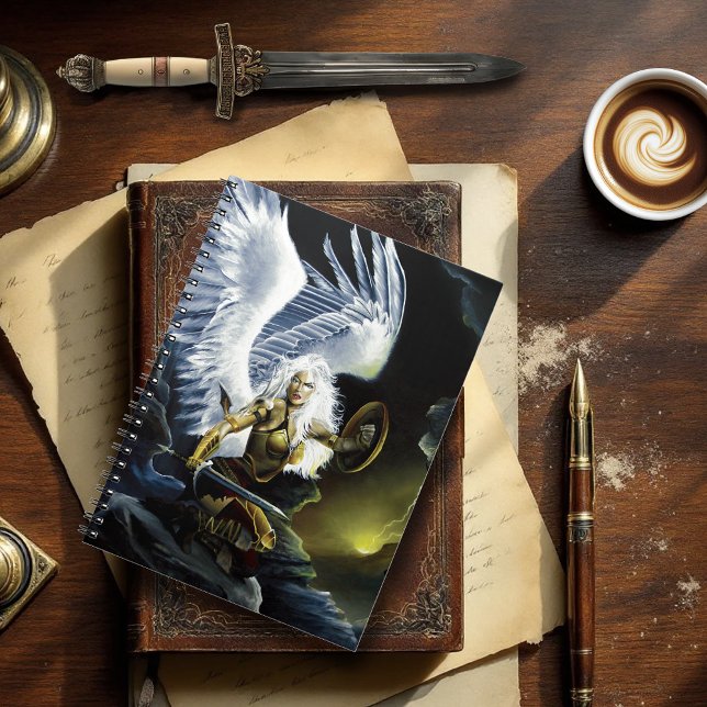 Fierce Fantasy Warrior Angel Sword Notebook (Creator Uploaded)