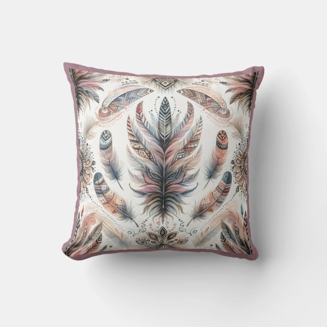 Fierce Feathers Cushion (Front)
