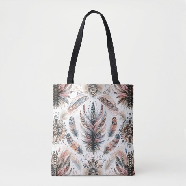 Fierce Feathers Tote Bag (Front)