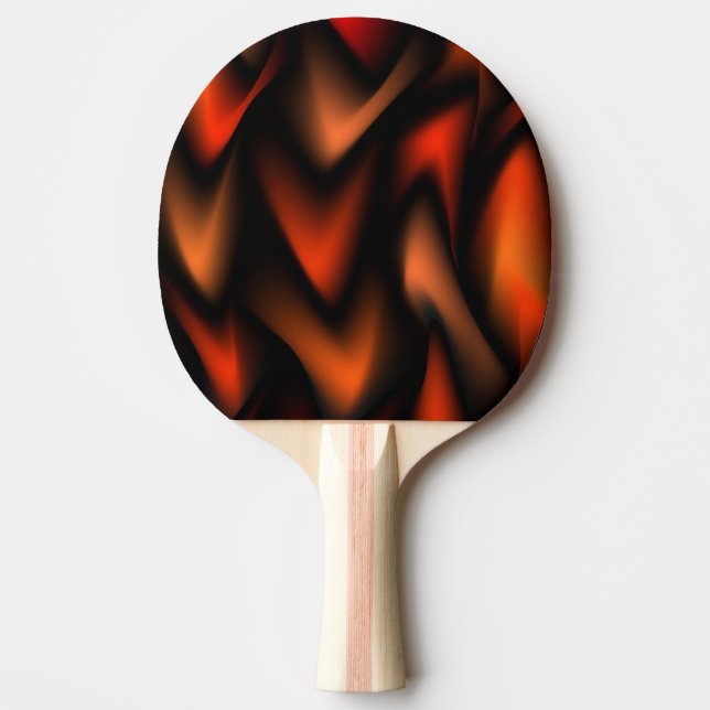 Fierce Flames Abstract Ping Pong Paddle (Front)