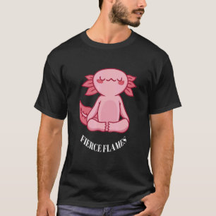 Fierce Flames Cute Funny Yoga Dragon Designs Prese T-Shirt