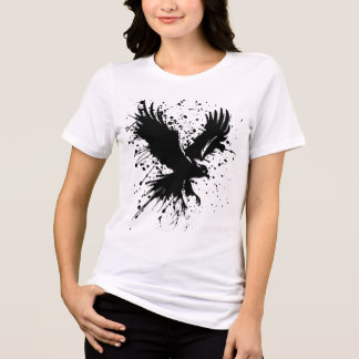 Fierce & Free – Women’s Eagle Ink Splatter  Tri-Blend Shirt