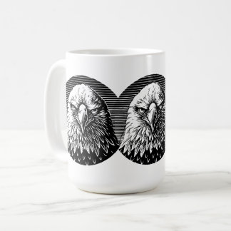Fierce Fury: The Powerful Gaze of an Eagle Coffee Mug