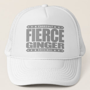 FIERCE GINGER - Fearless Red-Haired Pale Warrior Trucker Hat