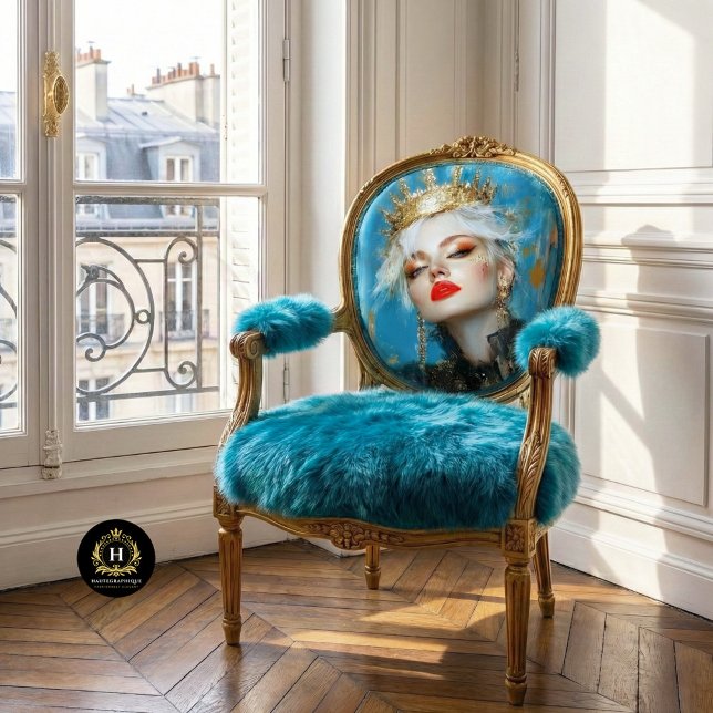 Fierce Gold Queen Abstract Art Decoupage Tissue Paper (Creator Uploaded)