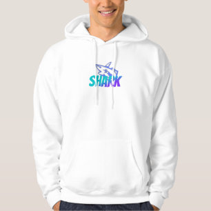 Fierce Gradient Shark Logo Bold Ocean Hoodie