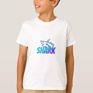 Fierce Gradient Shark Logo Bold Ocean Vibes T-Shirt