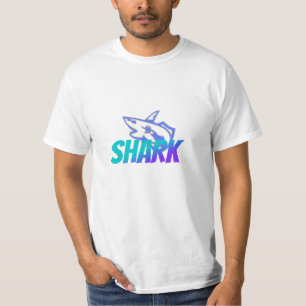 Fierce Gradient Shark Logo Bold Ocean Vibes T-Shirt