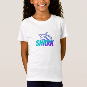 Fierce Gradient Shark Logo Bold Ocean Vibes T-Shirt