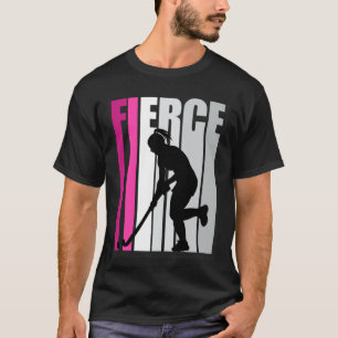 Fierce Hockey Birthday Colourful Field Hockey Prac T-Shirt