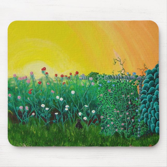 Fierce Jungle Kitty Mouse Mat (Front)