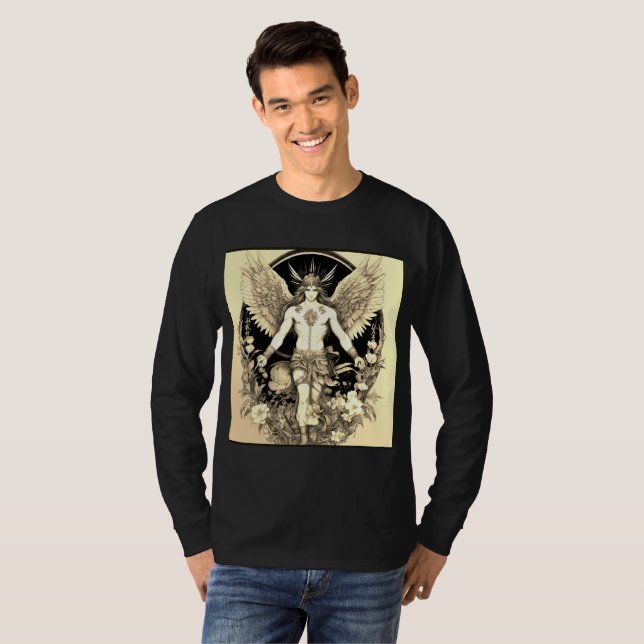 Fierce "King of Wing" Design Tattoo T-Shirt (Front Full)