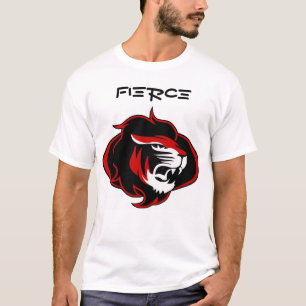 Fierce King print Men's Basic T-Shirt