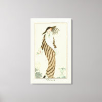 Fierce Lady Vintage Art Deco Fashion Plate