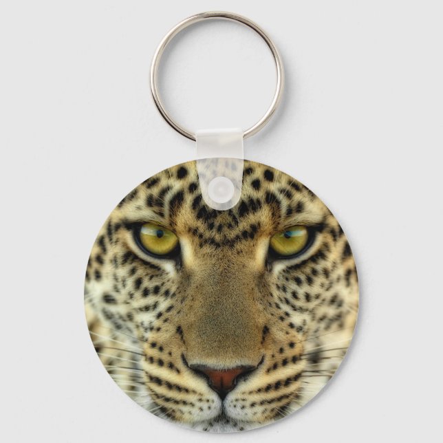 Fierce Leopard Key Ring (Front)