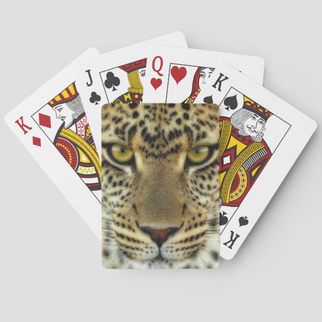 Fierce Leopard Playing Cards (Back)