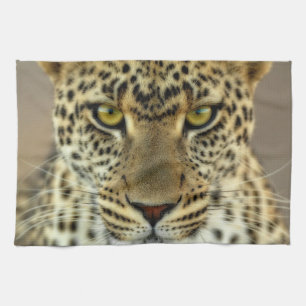 Fierce Leopard Tea Towel