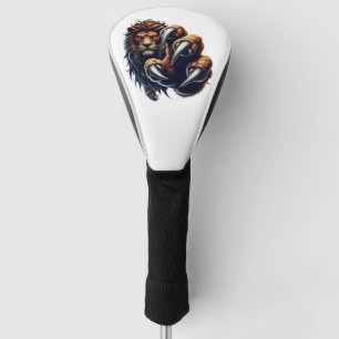 Fierce Lion Face with Claw – Powerful Wild  Golf Head Cover