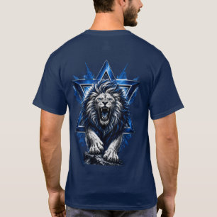 Fierce Lion of Judah with Star of David T-Shirt