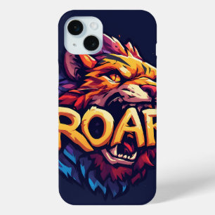 Fierce Lion Roar Motivational Colourful Wildlife A iPhone 15 Mini Case