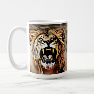 Fierce Majestic Lion - King Of The Beasts Coffee Mug