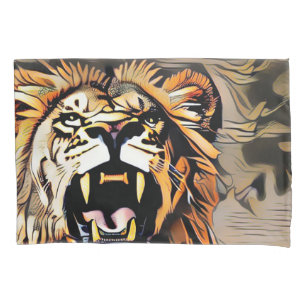Fierce Majestic Lion - King Of The Beasts Pillowcase