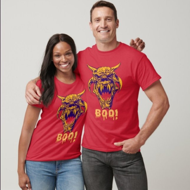 Fierce Monster BOO Halloween Scary Design Tshirt  (Creator Uploaded)