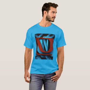 Fierce Netflix Logo on Black and Blue Background- T-Shirt