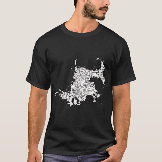 Fierce Oriental Dragon T-Shirt (Front)
