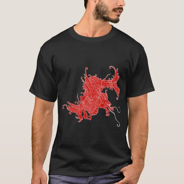 Fierce Oriental Dragon T-Shirt (Front)