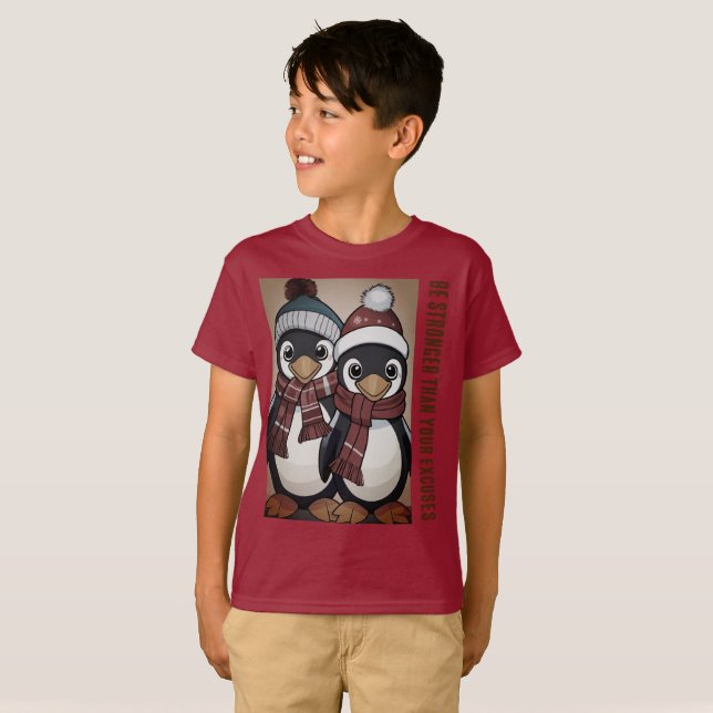  Fierce Penguin Samurai T-Shirt - (Front Full)