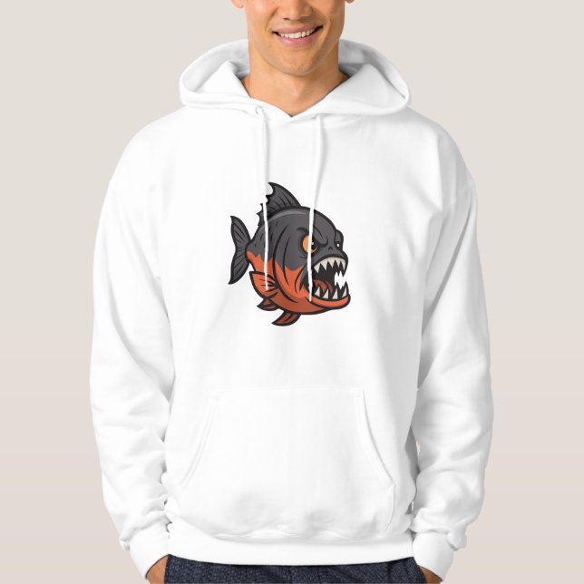 Fierce Piranha Hoodie (Front)