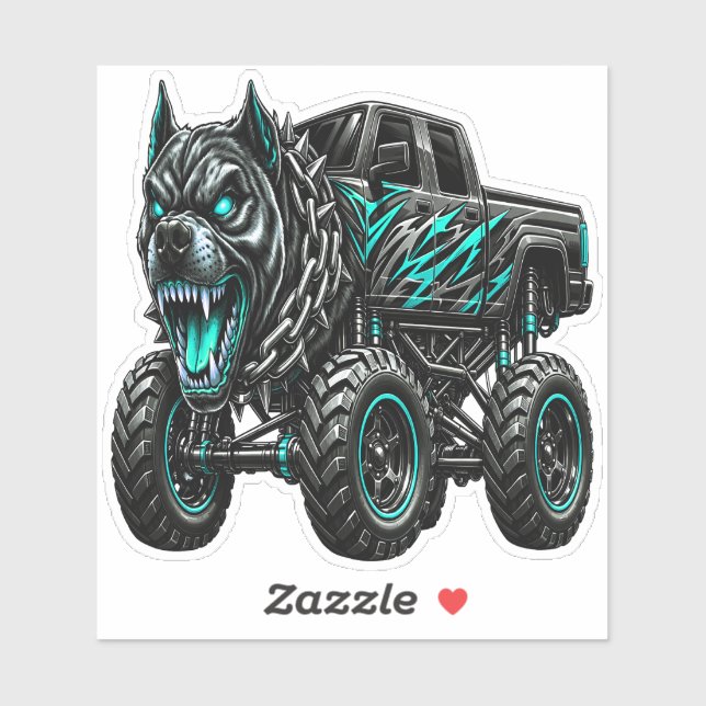 Fierce Pitbull Monster Truck (Sheet)