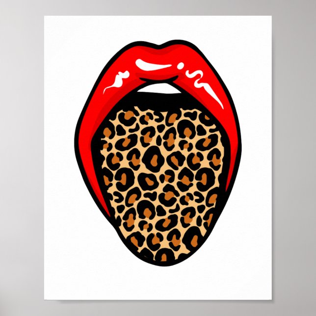 Fierce & Playful: Wild Lips Wall Art (Front)