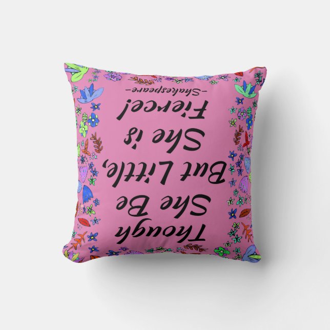 Fierce Quote Cushion (Front)