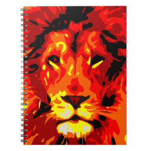 Fierce Red Lion Notebook