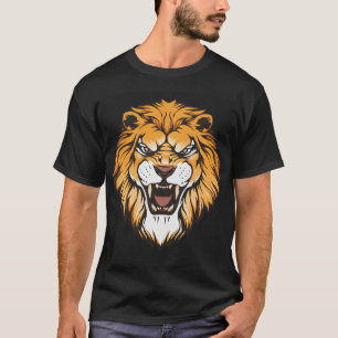 Fierce Roaring Lion Graphic T-Shirt