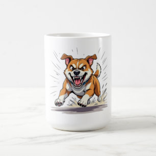 Fierce Running Dog – Power & Motion Illustration Coffee Mug