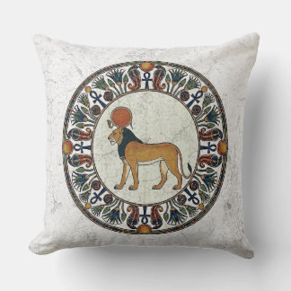 Fierce Sekhmet: Sacred Lioness of Ancient Egypt Cushion