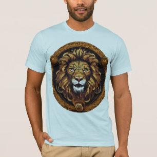 Fierce Serpent King Lion – Stylised Vector T-Shirt