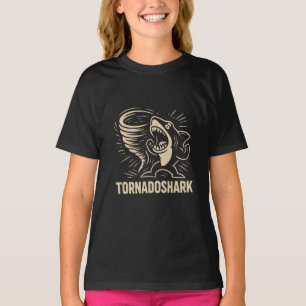 Fierce shark tornado art design for viral T-Shirt