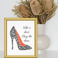 Fierce Stiletto High Heel Chic Watercolor Custom